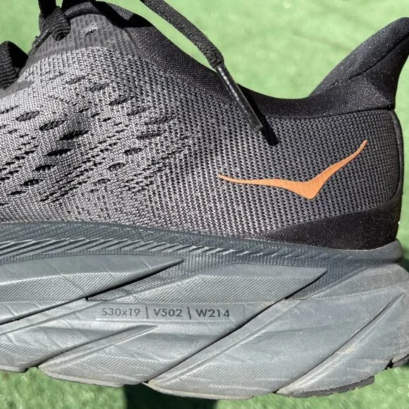 HOKA CLIFTON 8, Size 9.5 WOMEN'S SHOES CHARCOAL GRAY - Picture 7 of 9